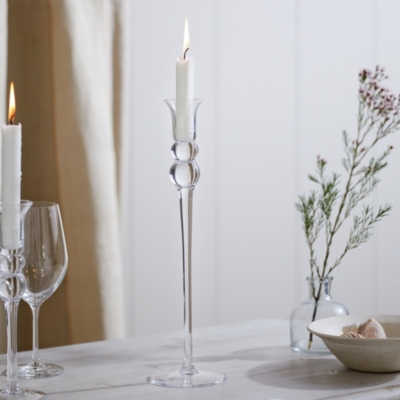 White glass candle holders new arrivals