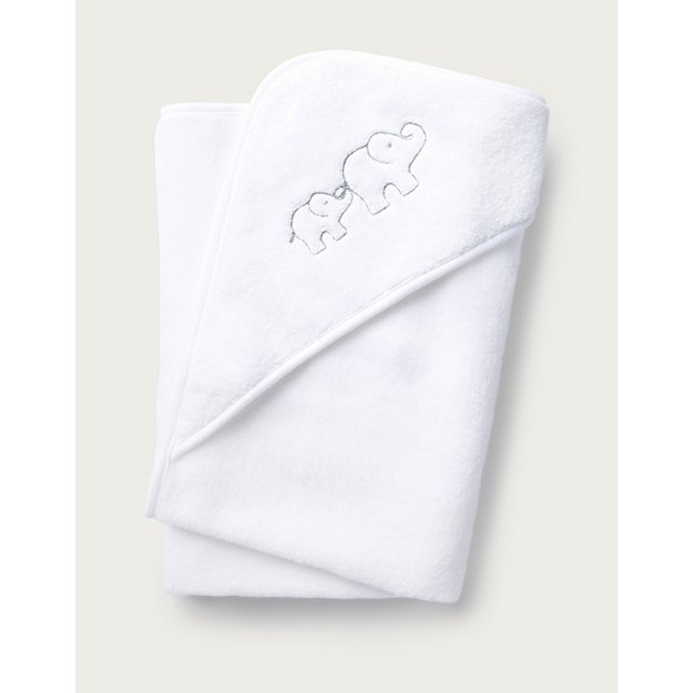 Elephant Hooded Baby Towel | Newborn & Unisex | The White Company