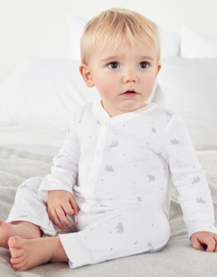 Elephant-Print Popper-Down Sleepsuit | Baby & Children's Sale | The ...