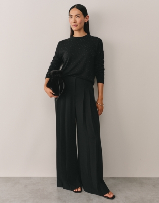 Embellished Jumper with Cashmere