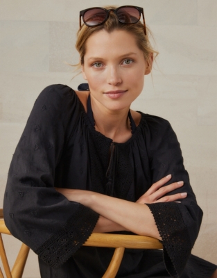 Embroidered Beach Cover Up Clothing Sale The White Company UK