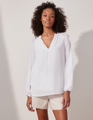 Embroidered Blouse | Clothing Sale | The White Company UK