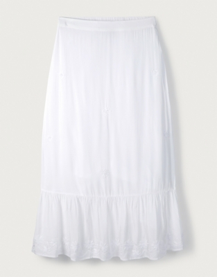 Embroidered Boho Skirt | Clothing Sale | The White Company UK