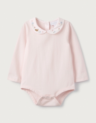 Embroidered-Collar Bodysuit | Baby & Children's Sale | The White Company UK