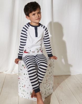 EmbroideredHem Pyjamas (112yrs) Baby & Children's Sale The White