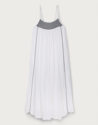 Embroidered Maxi Dress Clothing Sale The White Company UK