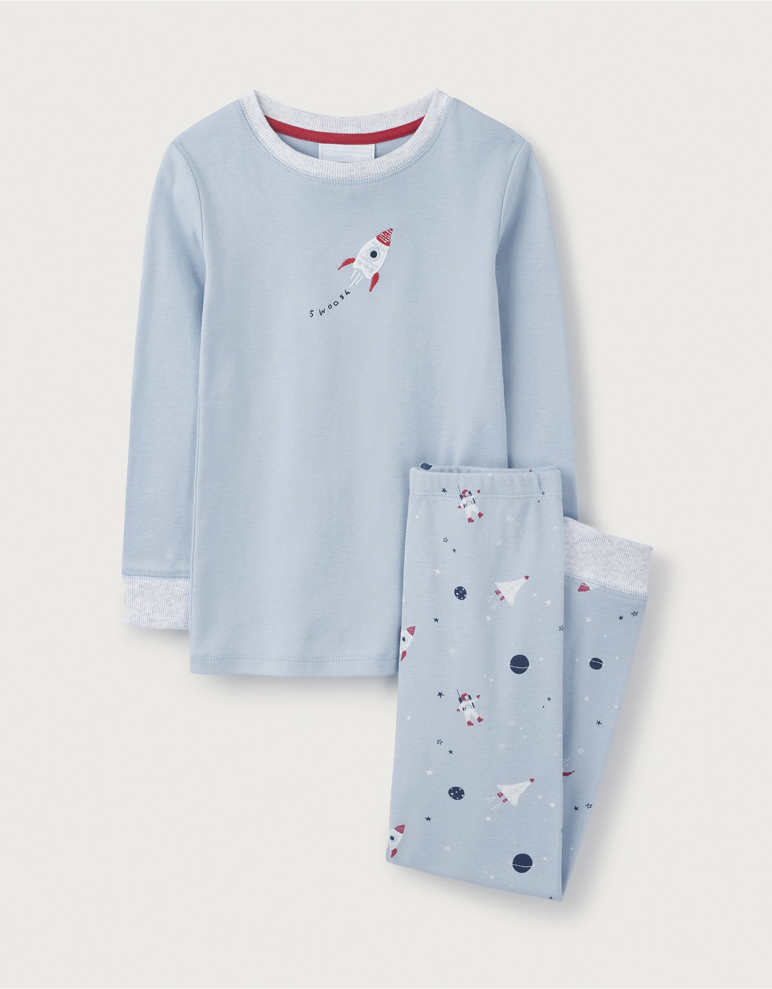 Embroidered Rocket Slim-Fit Pyjamas The White Company Clothing Loungewear Pajamas 1-12yrs 3-4Y 