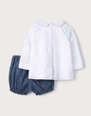 Embroidered Top & Bloomers Set Baby & Children's Sale The White