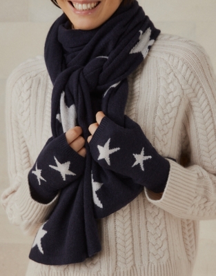 Essential Cashmere Star WristWarmers All Clothing Sale The White