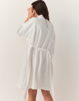 Essential Cotton Short Robe, Robes & Dressing Gowns