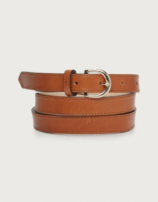 Essential Leather Jeans Belt - Tan