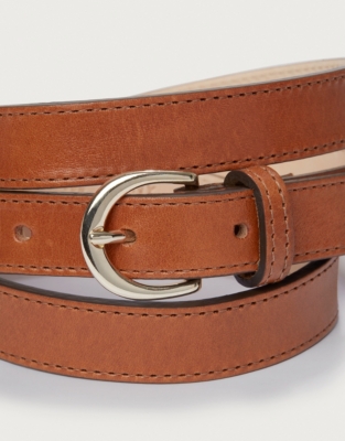 Essential Leather Jeans Belt - Tan