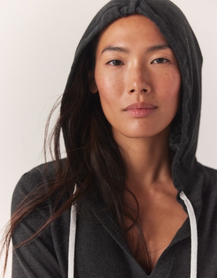 Essential Tipped Knitted Hoodie