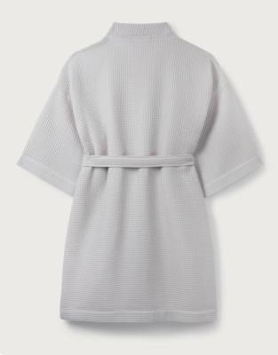 Essential Waffle Robe - Pale Gray