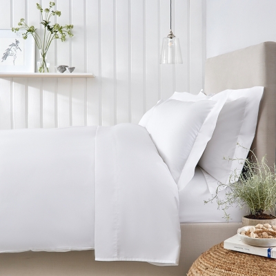 white company bed linen