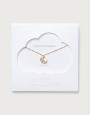 Estella Bartlett 'Chase The Moonlight' Moon Necklace | Accessories Sale ...