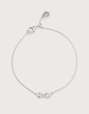 Estella Bartlett Cubic Zirconia Infinity Bracelet Jewelry The White