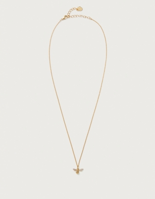Estella Bartlett Gold Sparkle Bee Necklace Jewellery & Hair