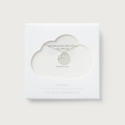Estella Bartlett Hammered Disc Pendant Necklace