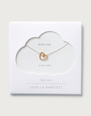 Estella Bartlett Wire Heart Necklace