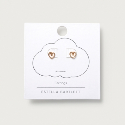 Estella Bartlett Wire Heart Studs