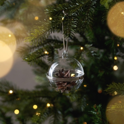 EtchedStar Memory Bauble Christmas Tree Decorations The White