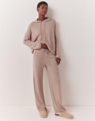 Exposed Pocket Wide Leg Trousers with Cashmere | Clothing Sale | The ...