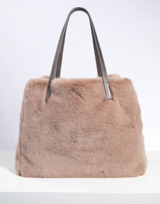 Faux-Fur Tote Bag | Bags & Purses | The White Company UK