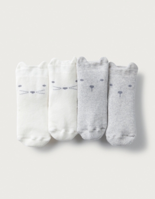 Face Baby Socks – Set of 2 (0–24mths)