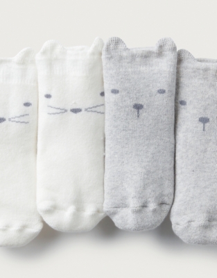 Face Baby Socks - Set of 2 | Newborn 