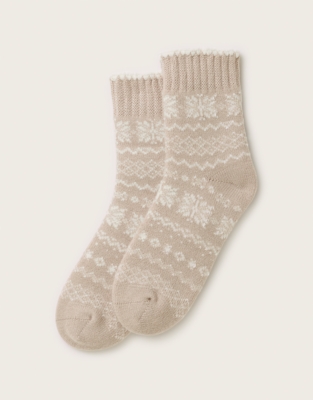 Fair Isle Bed Socks