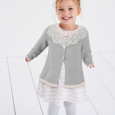 white company baby cardigan