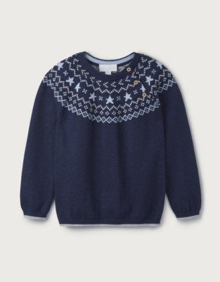 Fair Isle Jumper (018mths) Baby Boys' The White Company UK