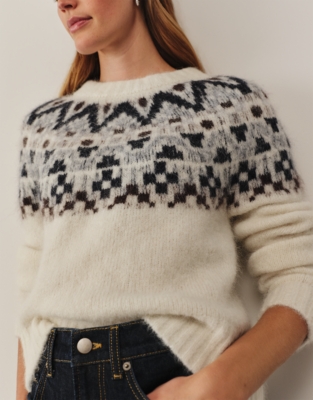Fair Isle Jumper with Alpaca