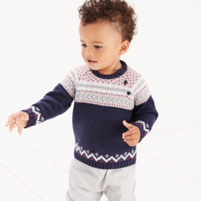 Fair Isle Jumper Baby & Children's Sale The White Company UK