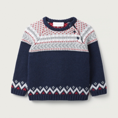 Fair Isle Jumper Baby & Children's Sale The White Company UK