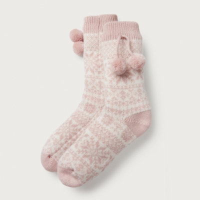 Fair Isle Slipper Socks