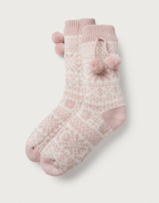 Fair Isle Slipper Socks