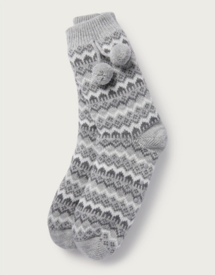 Fair Isle Slipper Socks Nightwear Robes Sale The White