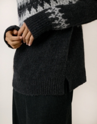  Fairisle Jumper with Alpaca 