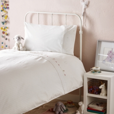 White company cot store duvet