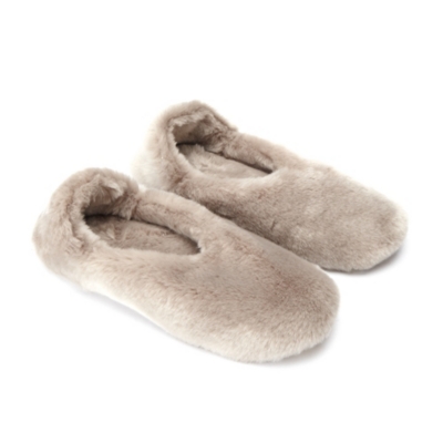 Faux Fur Cozy Slippers | Sleepwear Sale | The White Company US