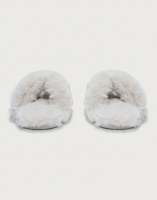 White company ladies store slippers