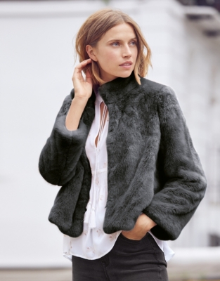 Faux-Fur Jacket | Clothing Sale | The White Company UK
