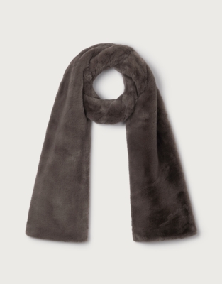 Faux Fur Long Scarf