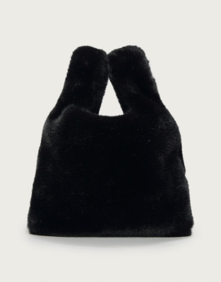 Faux-Fur Loop-Handle Bag | Accessories Sale | The White Company UK