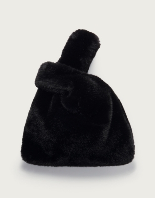 Faux-Fur Loop-Handle Bag | Accessories Sale | The White Company UK