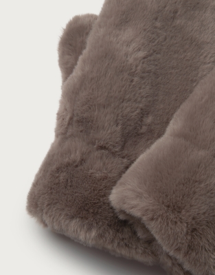 Faux Fur Mittens