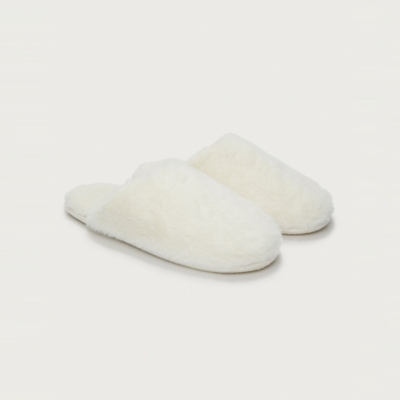 Faux-Fur Mule Slippers