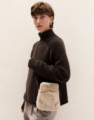 Faux Fur Phone Pouch